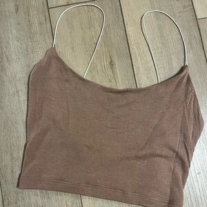 Joah brown spaghetti strap